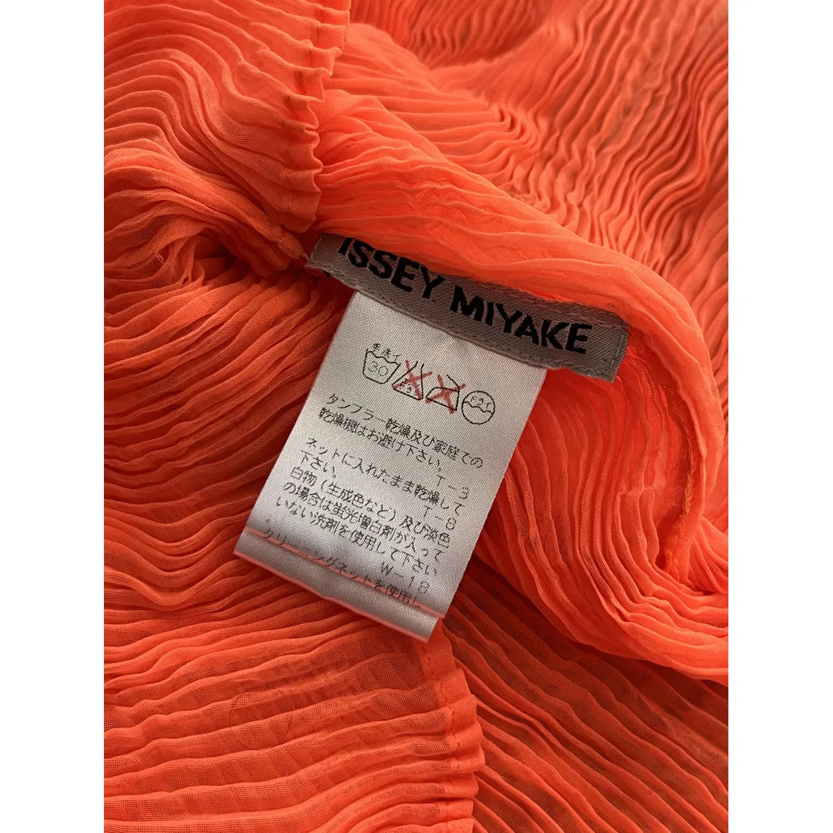 Orange pleated top