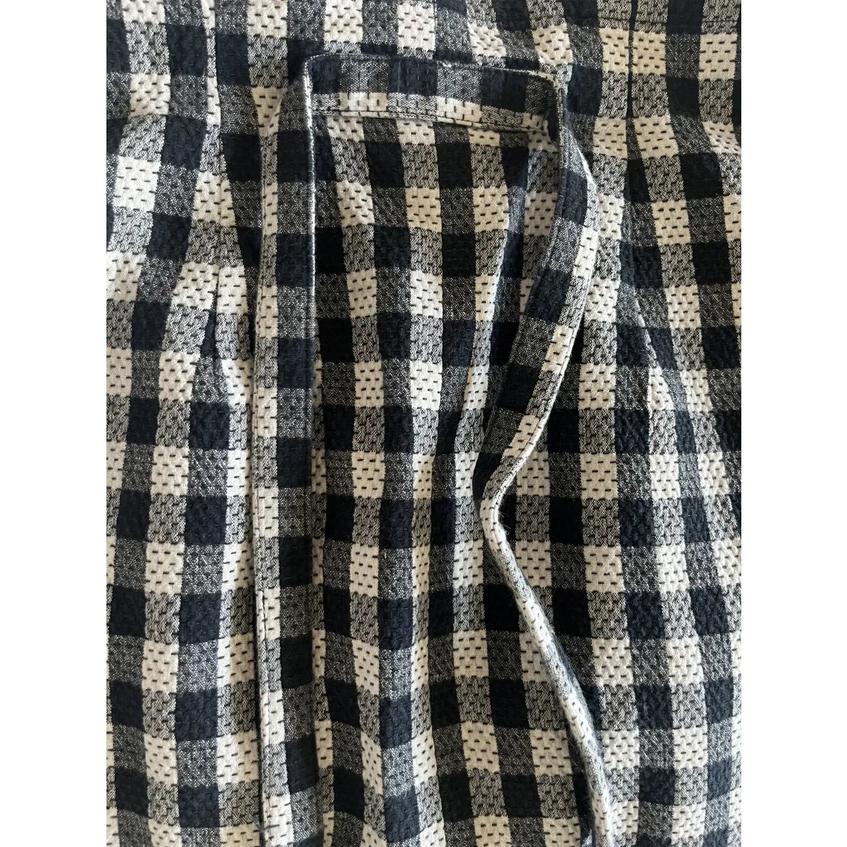 Mosaic-print tie skirt