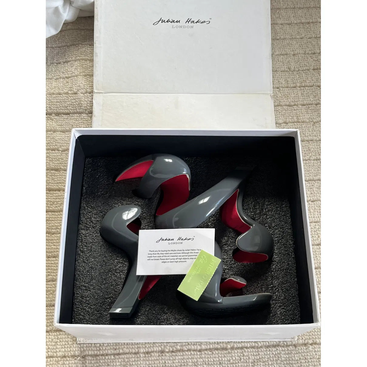 Grey and pink Mojito heels