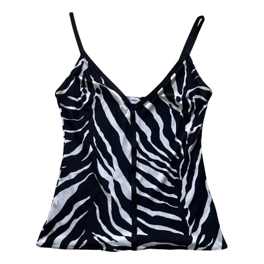 Black polyamide tank top
