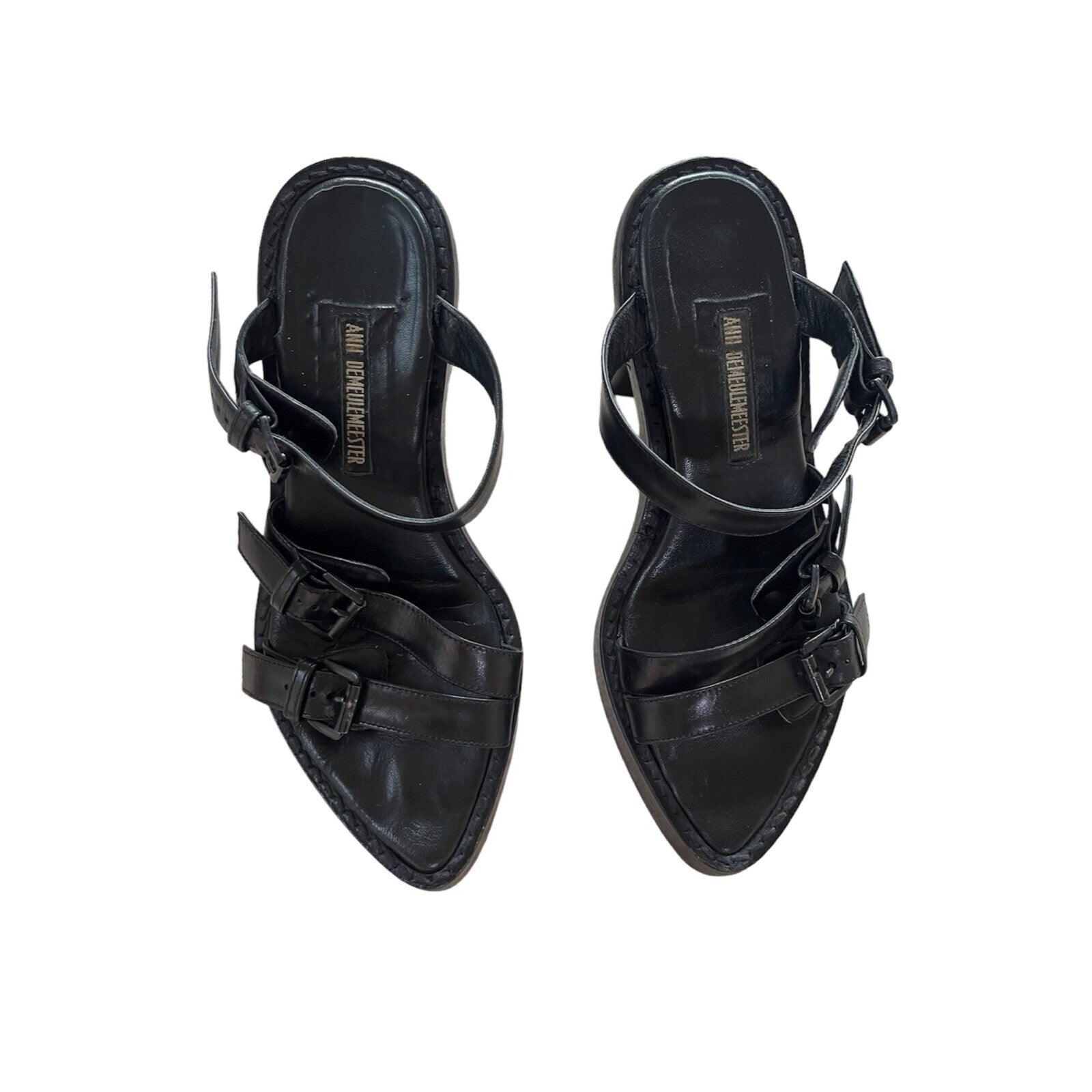 Ann Demeulemeester strappy buckled leather sandals