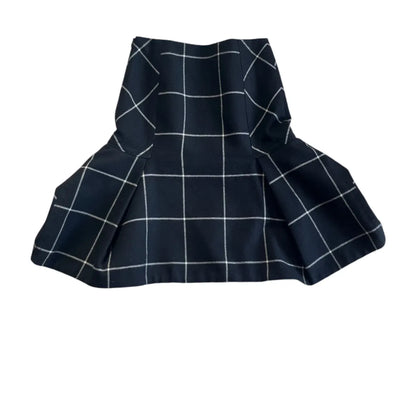 Midi skirt in black wool