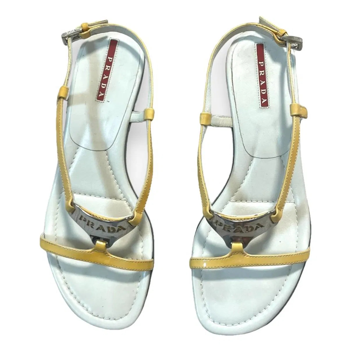 Linea Rossa kitten mules in yellow