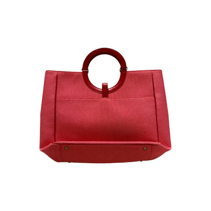 Vintage tote in red