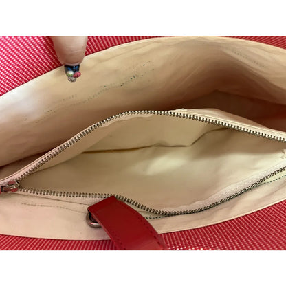Vintage tote in red