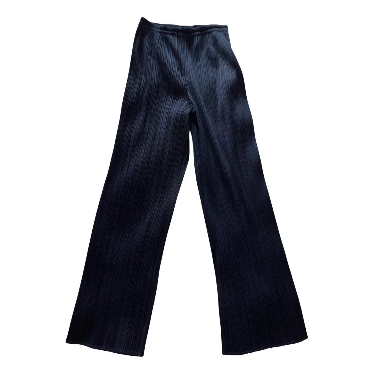 Pleated trousers in navy