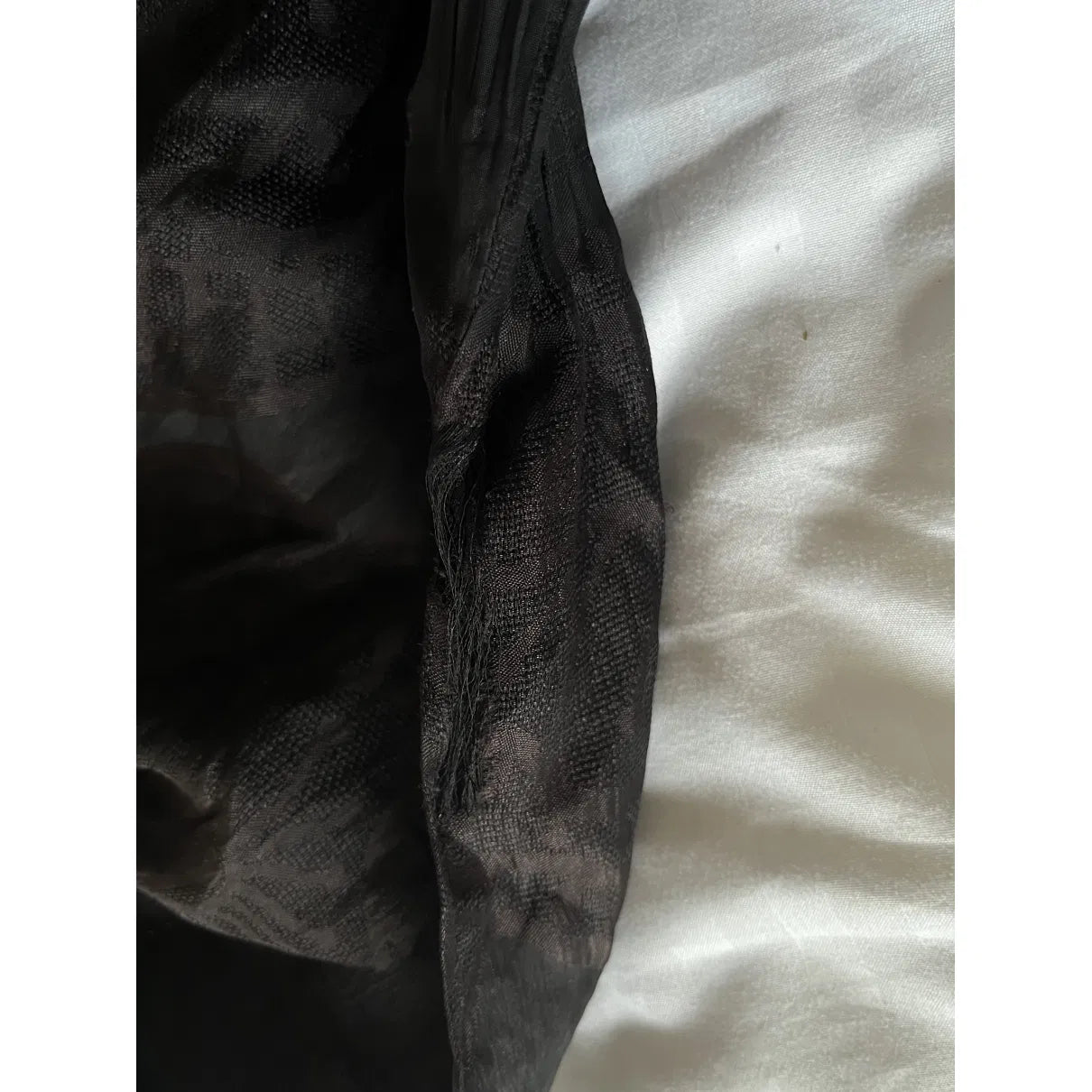Pleated maxi dress in black