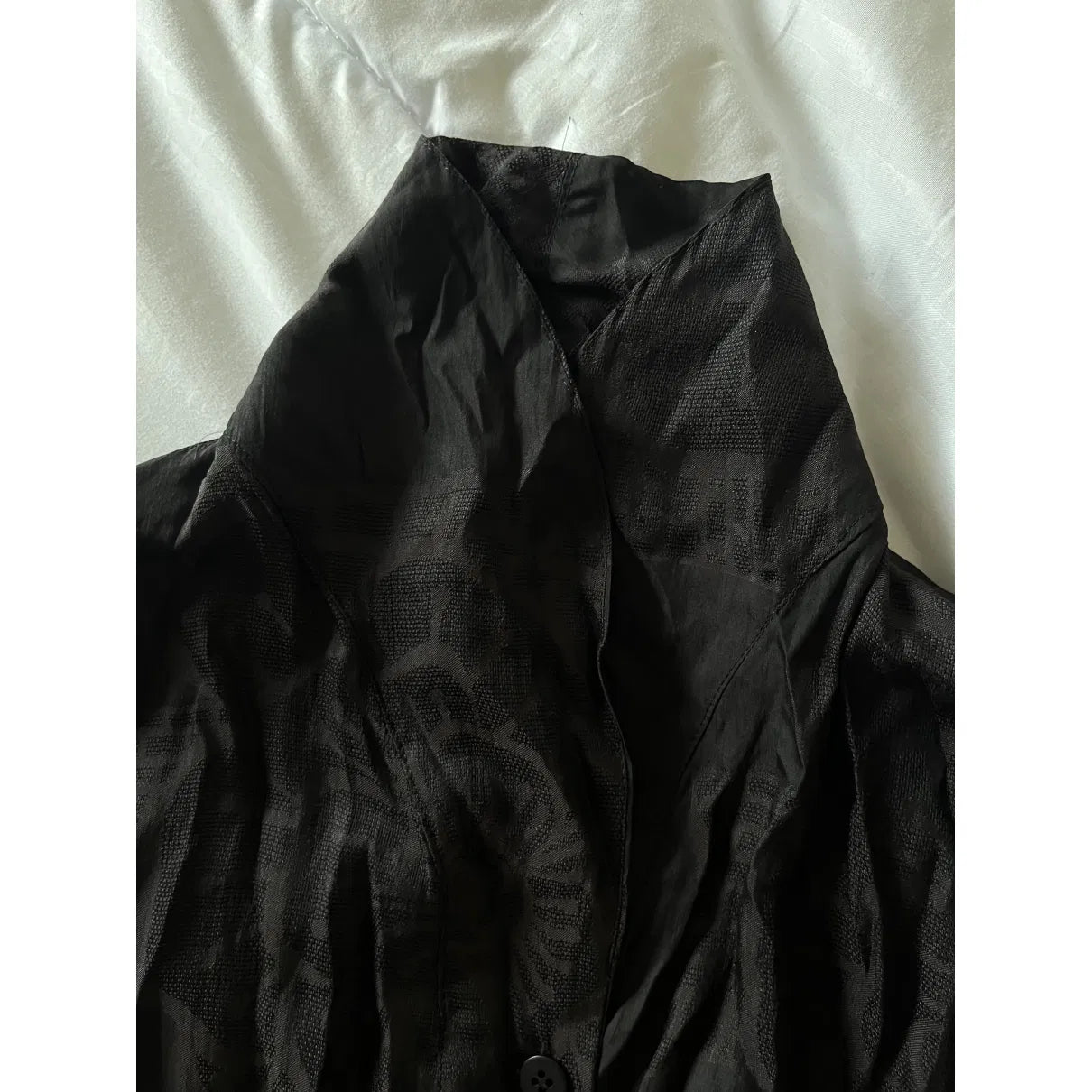 Pleated maxi dress in black
