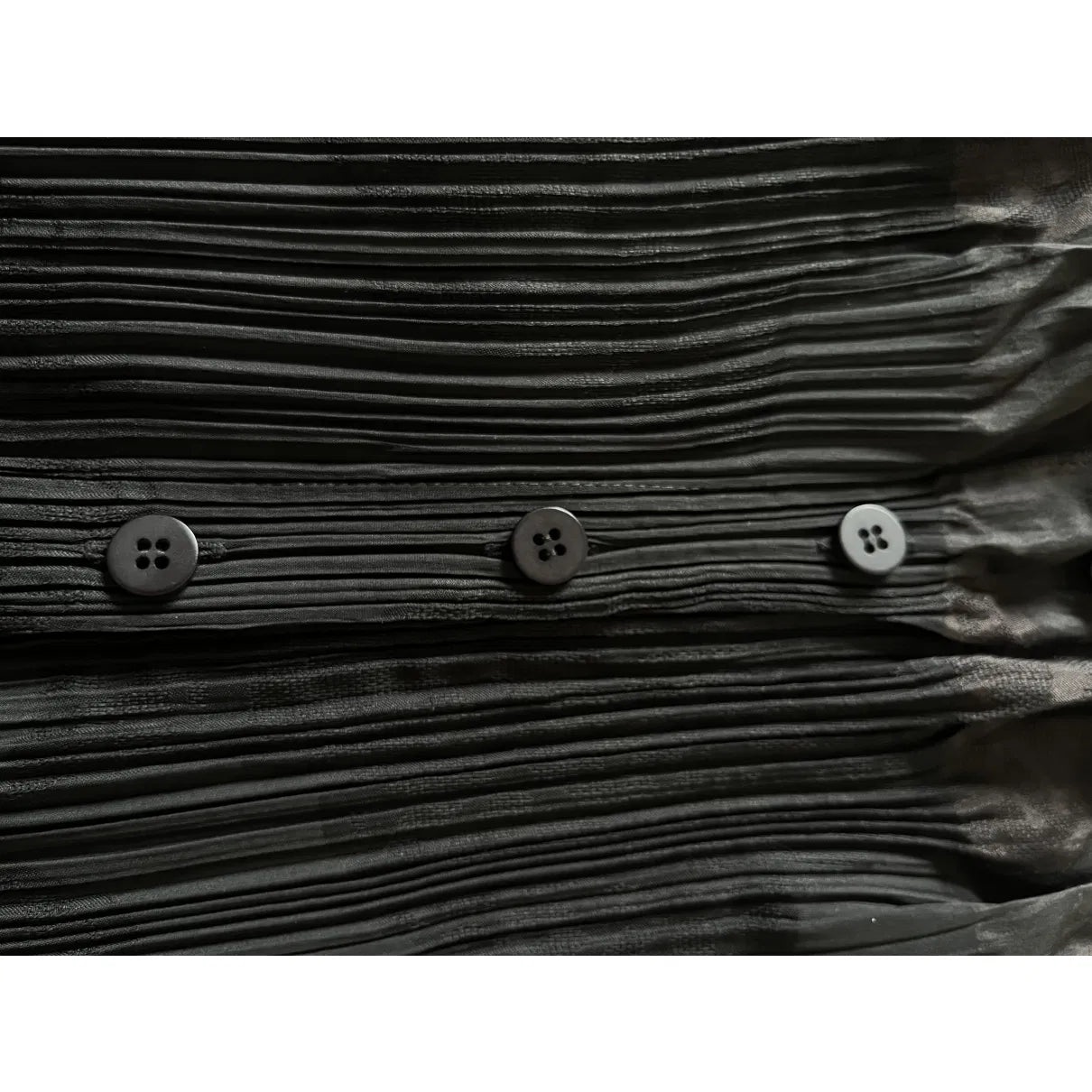 Pleated maxi dress in black