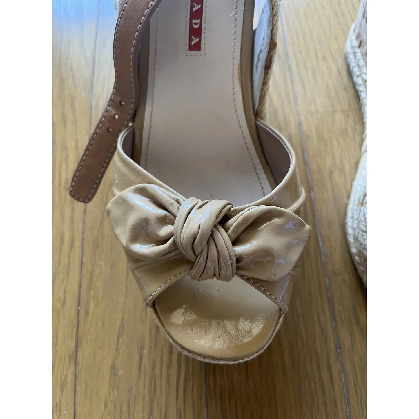 Linea Rossa bow espadrilles in brown