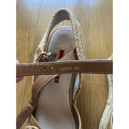 Linea Rossa bow espadrilles in brown