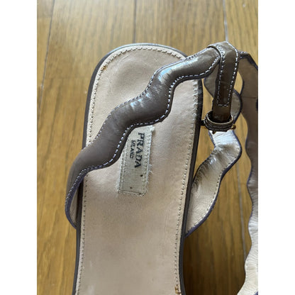 Brown platform espadrilles