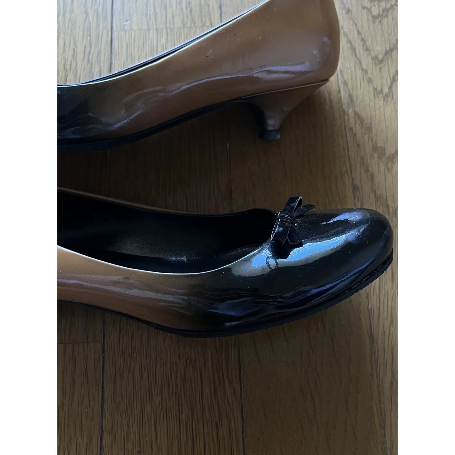 Bow ballet flats in black