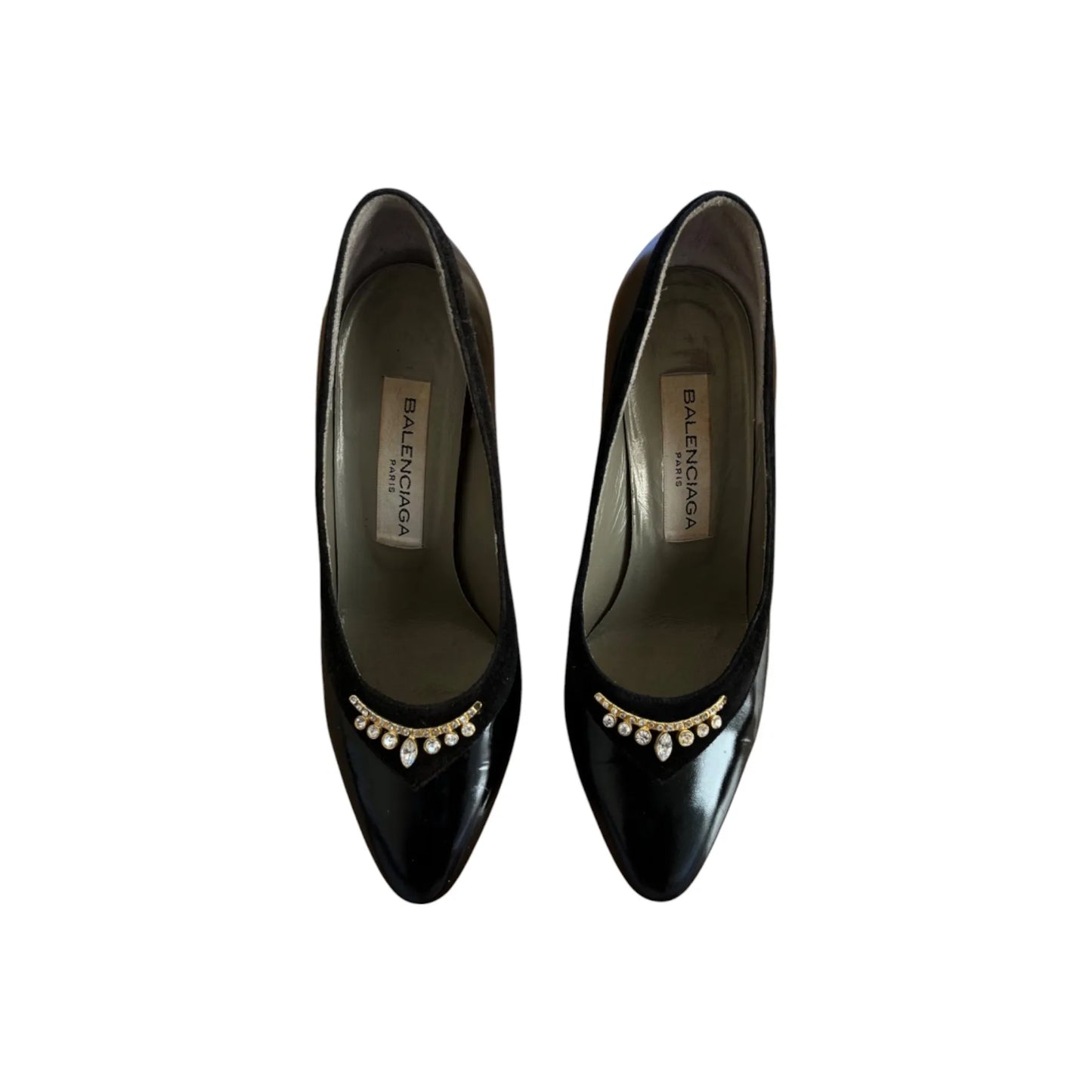 Embellished pumps in black