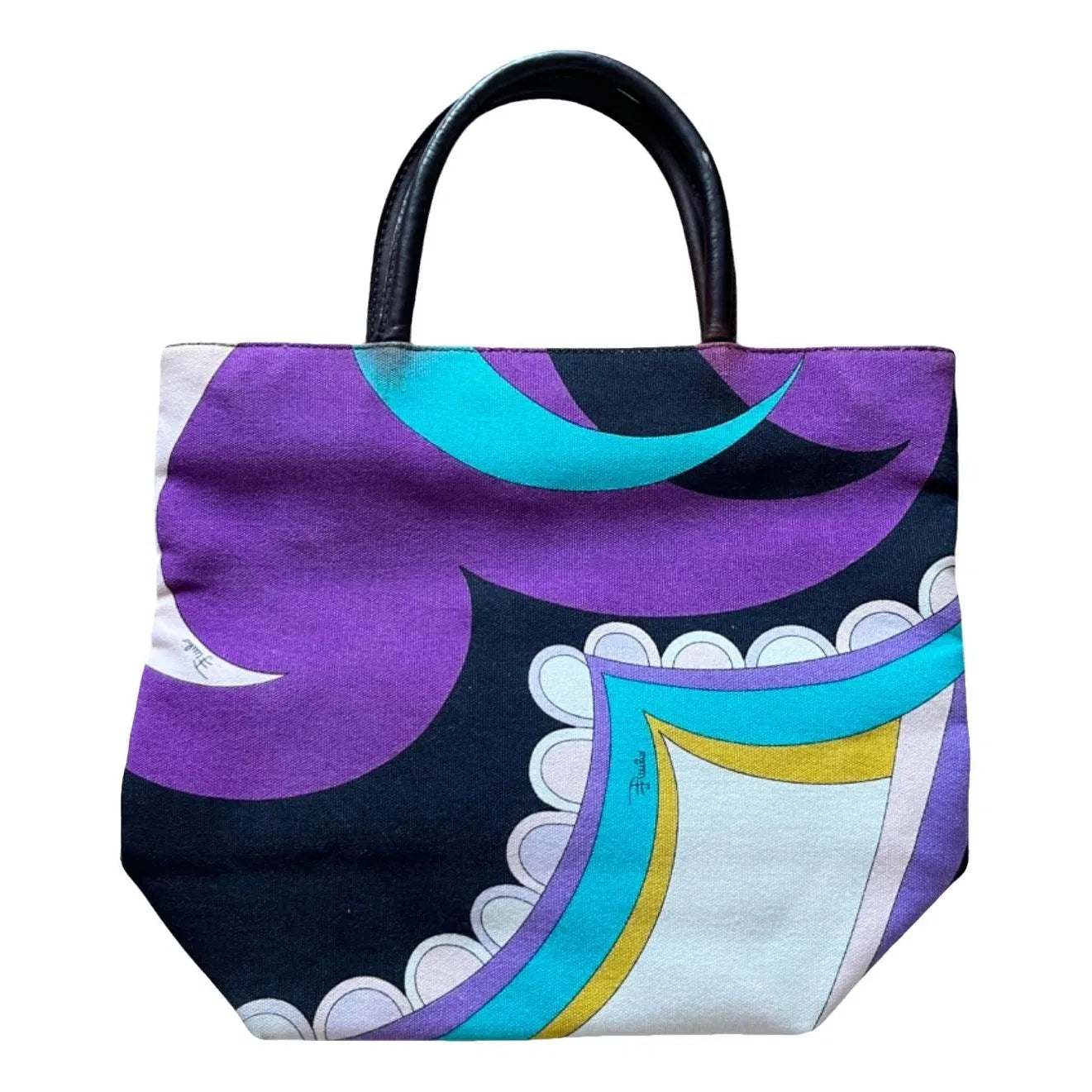 Printed tote in multicolour