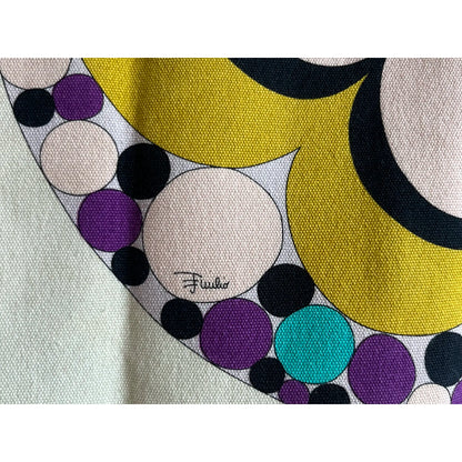 Printed tote in multicolour
