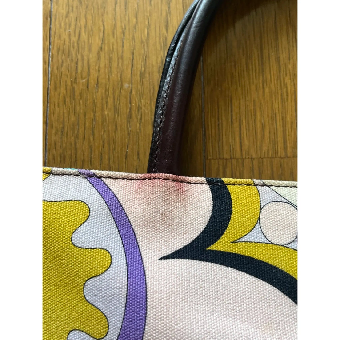 Printed tote in multicolour