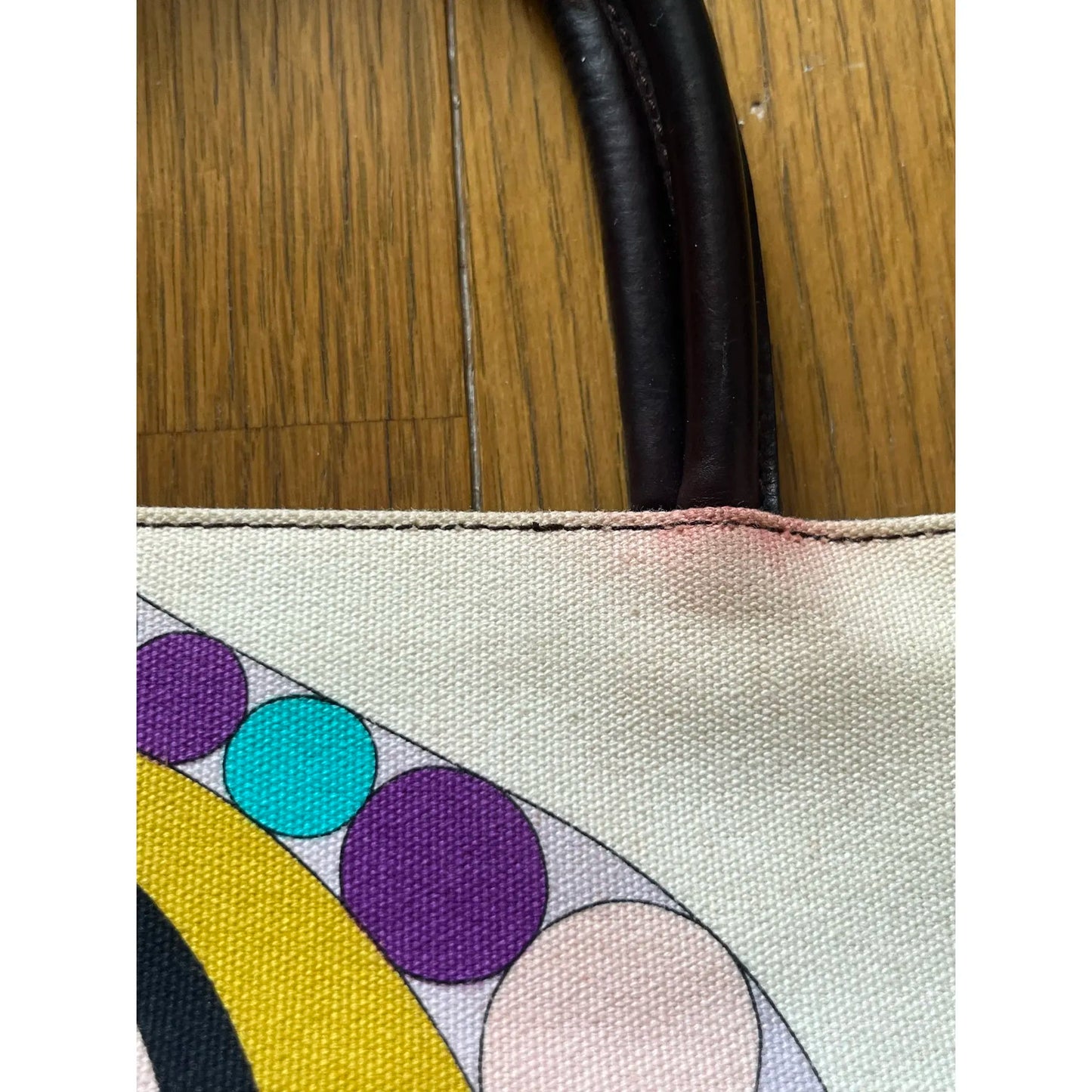 Printed tote in multicolour