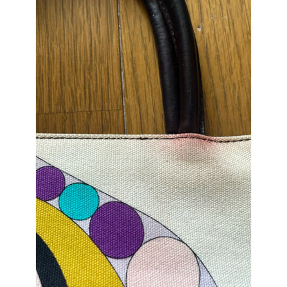 Printed tote in multicolour