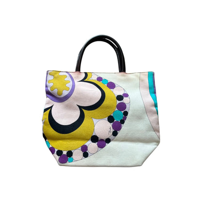 Printed tote in multicolour