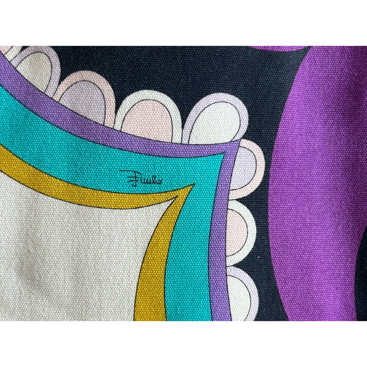 Printed tote in multicolour