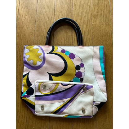 Printed tote in multicolour